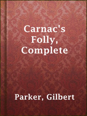 cover image of Carnac's Folly, Complete